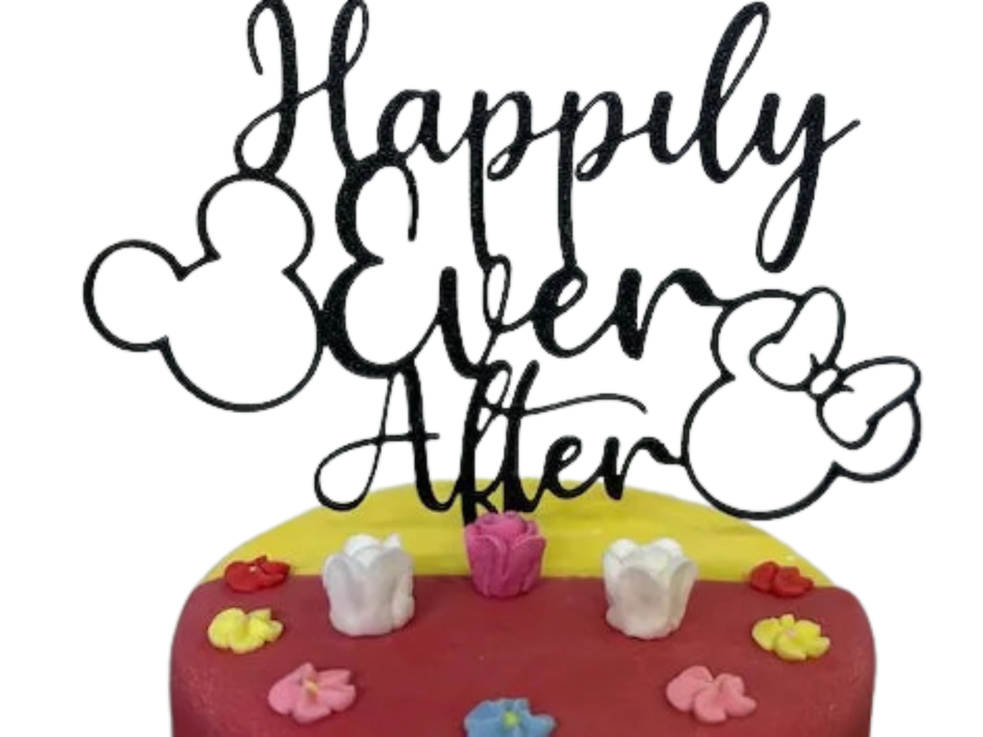 happily ever after  cake topper