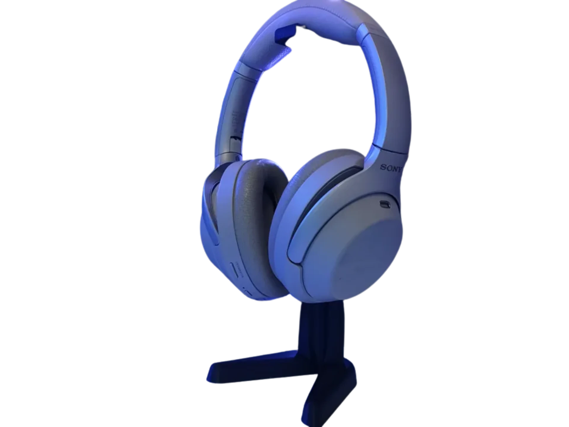 Slim end clean headphone stand