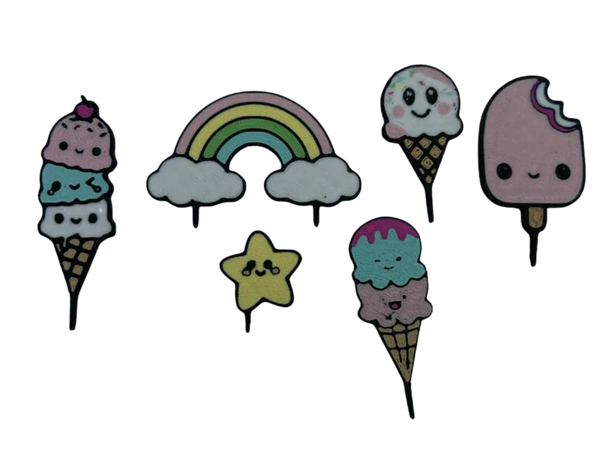 cute cake decorations multi colour multi plates