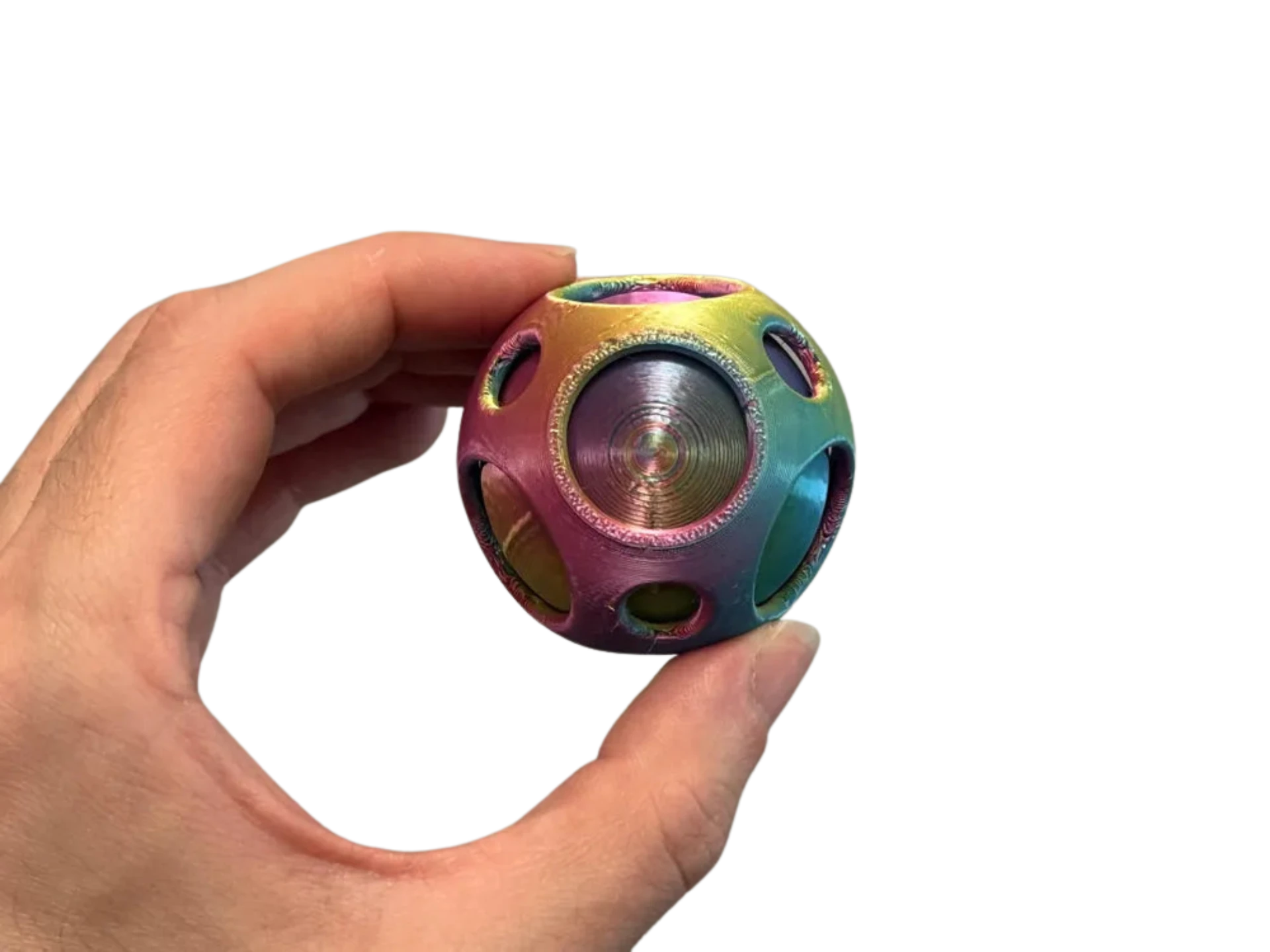 Spinning Sphere Inside Sphere Fidget Toy