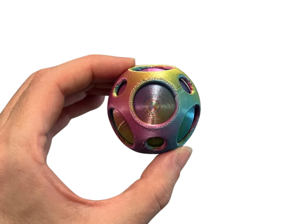 Spinning Sphere Inside Sphere Fidget Toy