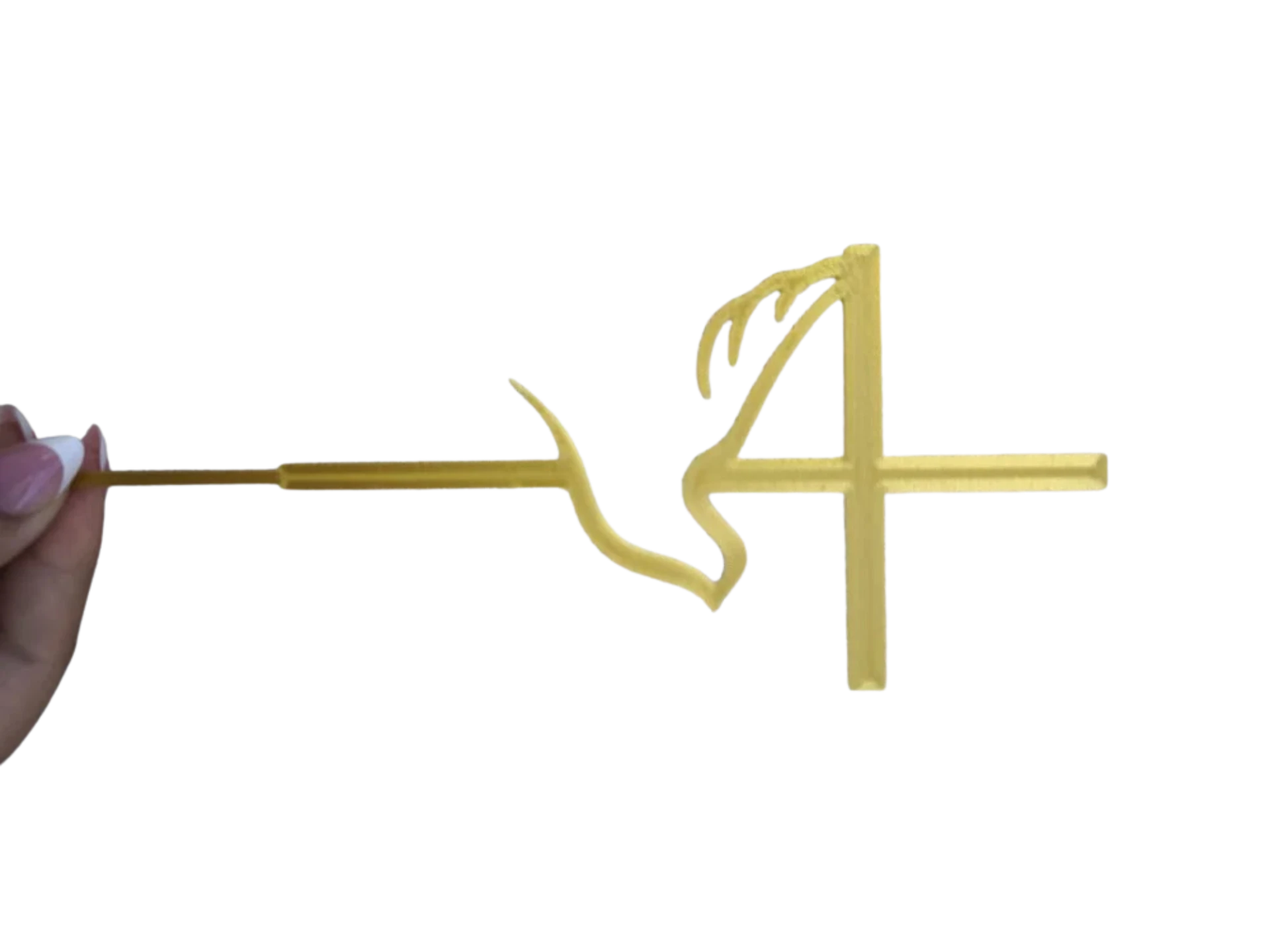 cake topper cross and dove