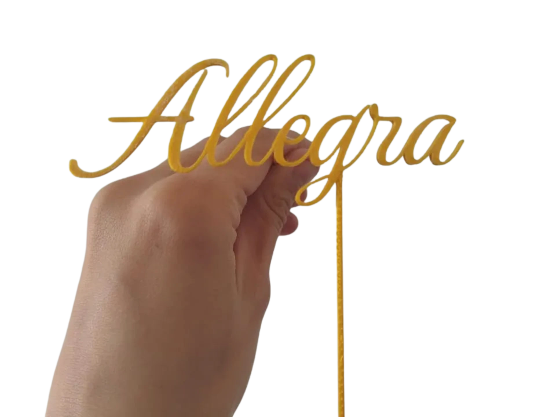 Allegra name cake topper