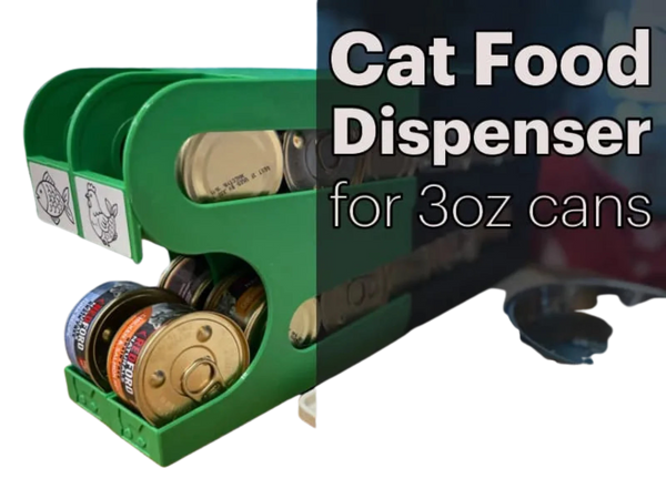 Cat Food Can Dispenser for 3oz cans, holds 12 Remixed