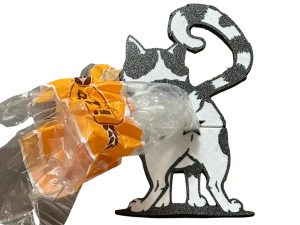 Cat Butt Bread Clip with Channel for bag Remixed