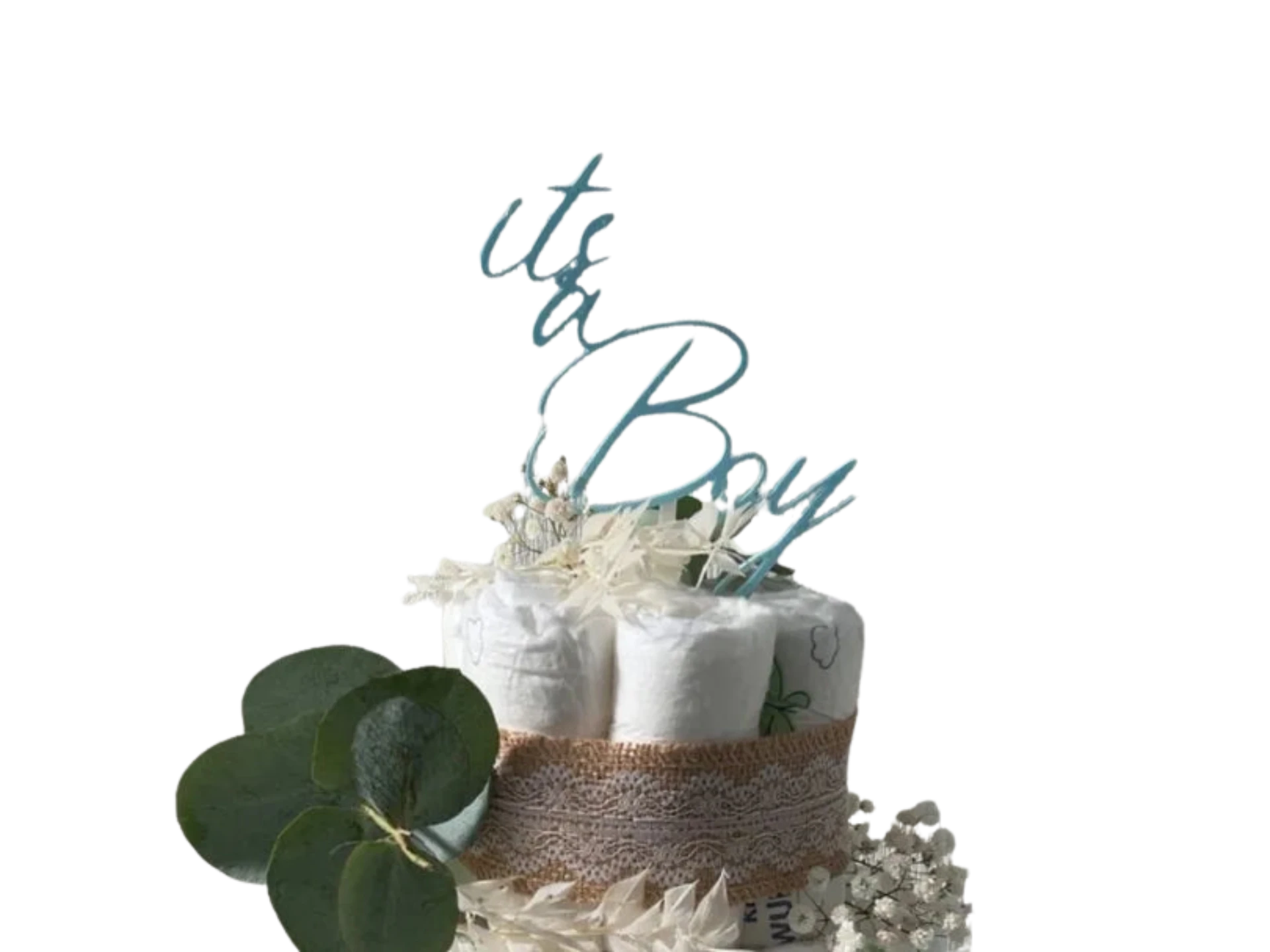 its a boy / girl Topper diaper cake