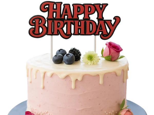 Happy Birthday - Cake Plug