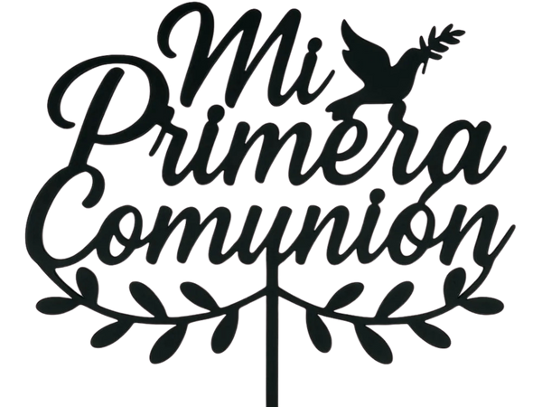 TOPPER 'MY FIRST COMMUNION' + PERSONALIZED TOPPER