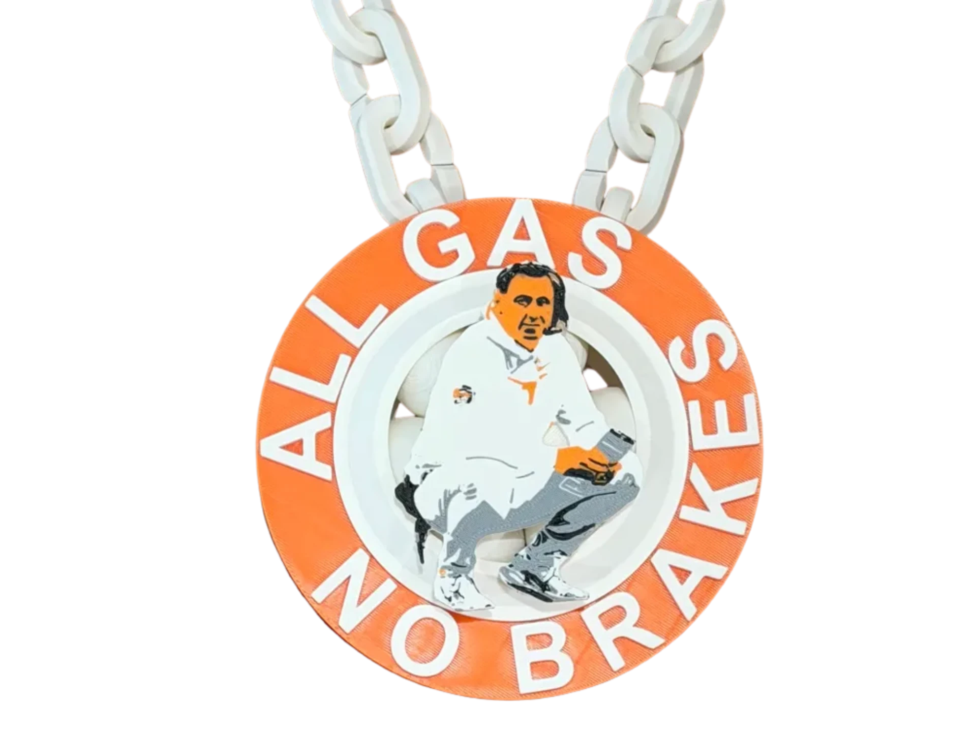 Steve Sarkisian All Gas No Brakes Spinner Chain