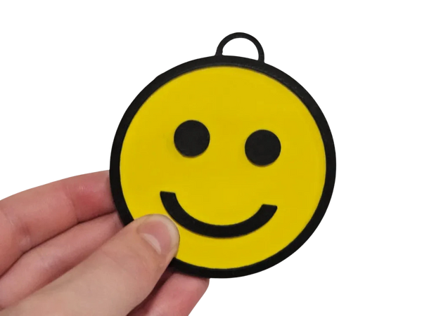 smiley face keychain