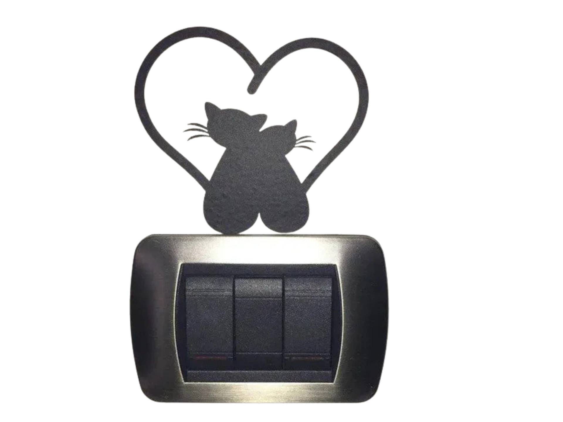 Kitten and heart decoration