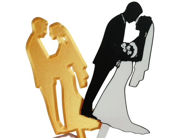 Wedding couple cake topper