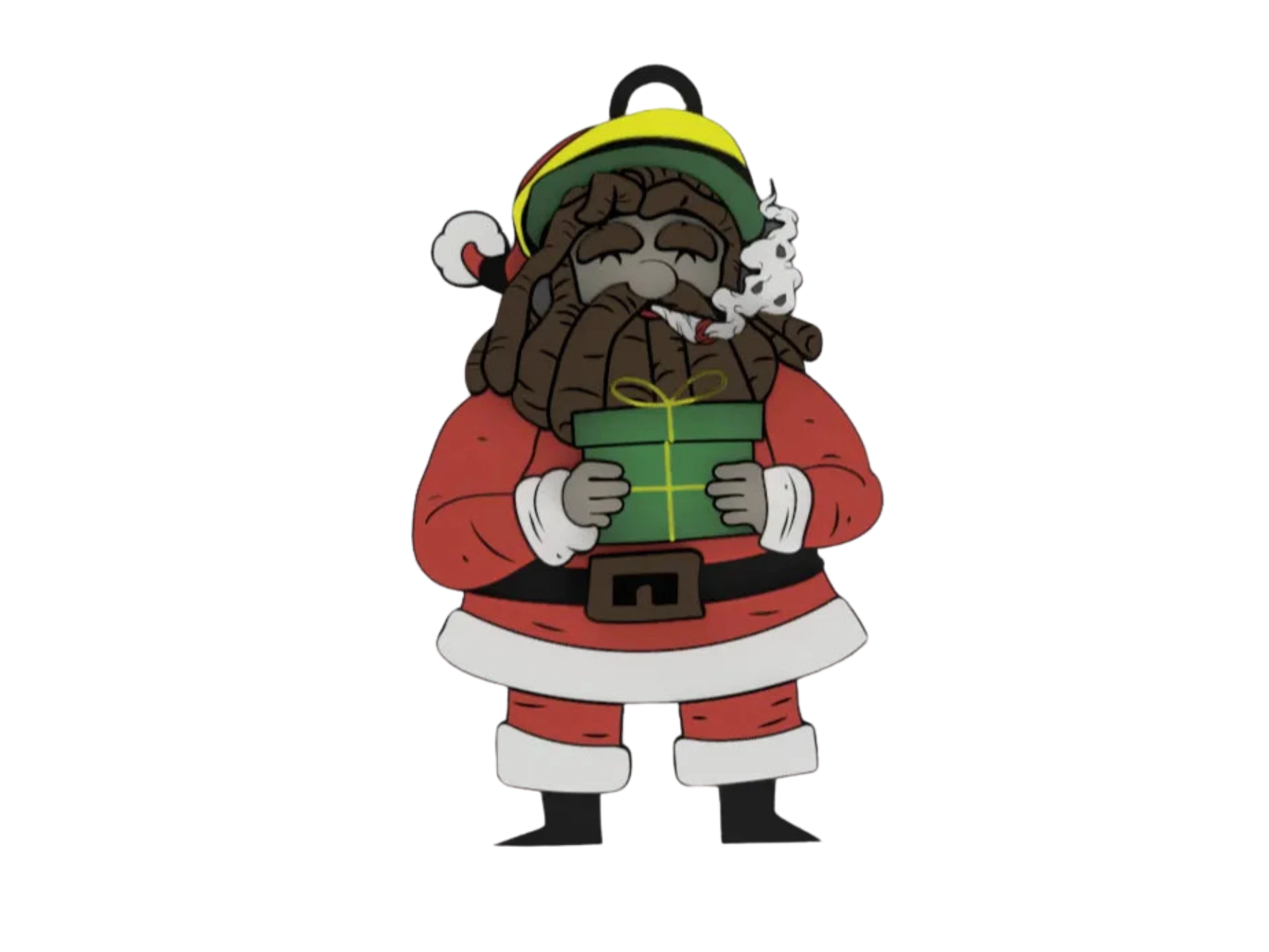 Rasta Santa Claus - Keychain