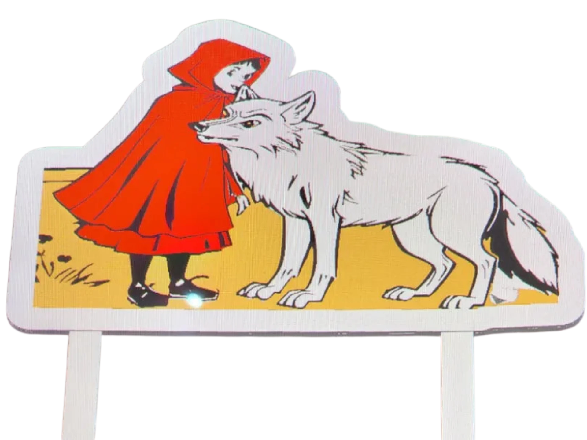 Little Red Riding Hood with bad wolf cake topper