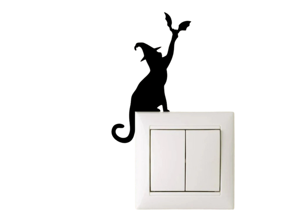 Witchy Cat with hat, Halloween Decoration