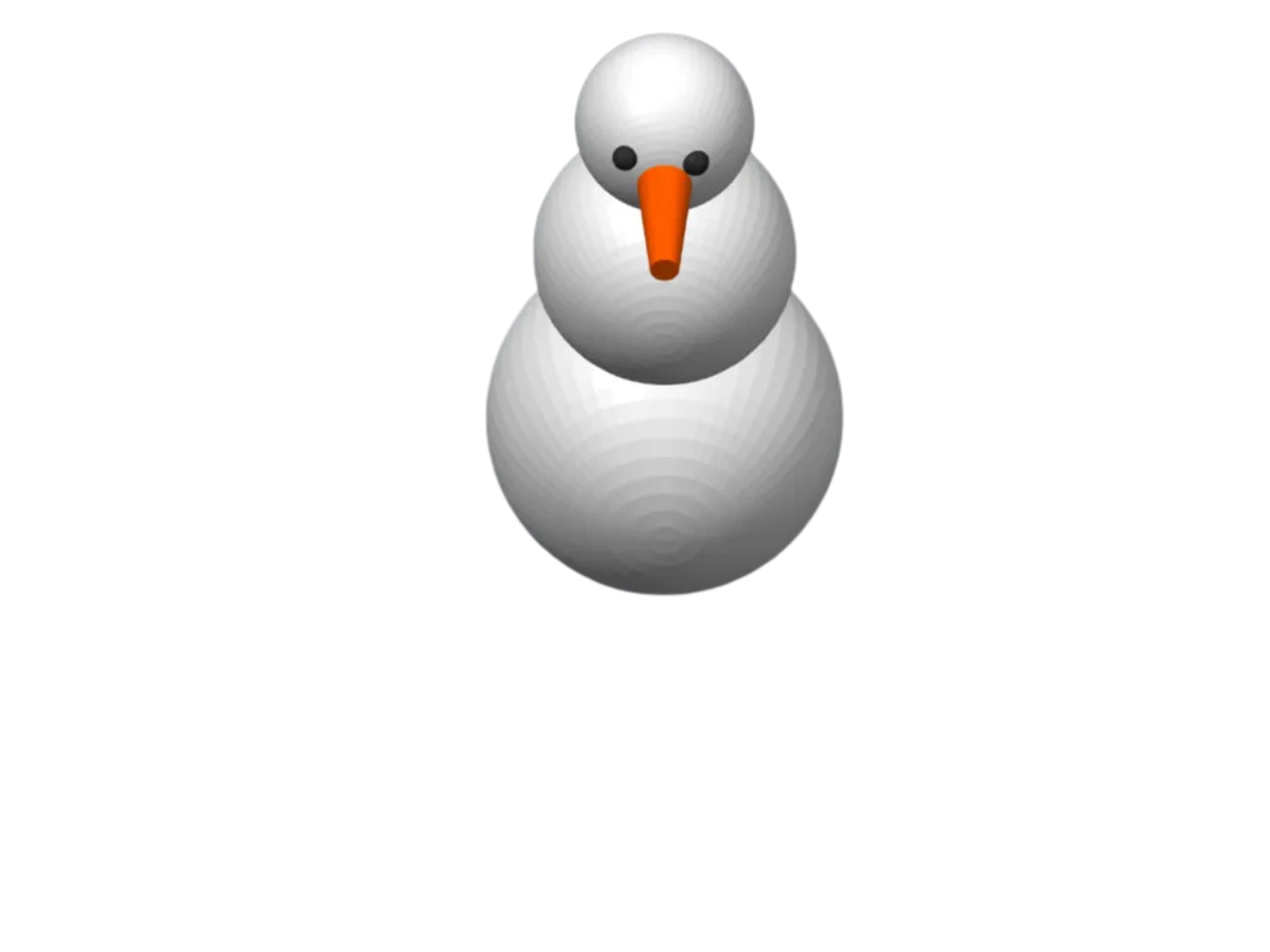 basic snowman