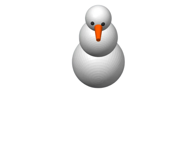 basic snowman