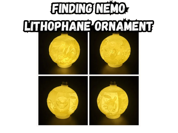 Finding Nemo Lithophane Christmas Ornament