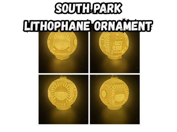 South park Lithophane Christmas Ornament