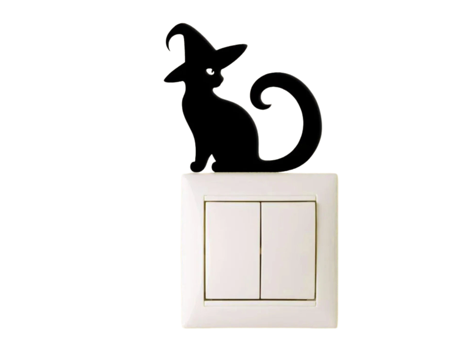 Cat with witch hat Halloween Decoration
