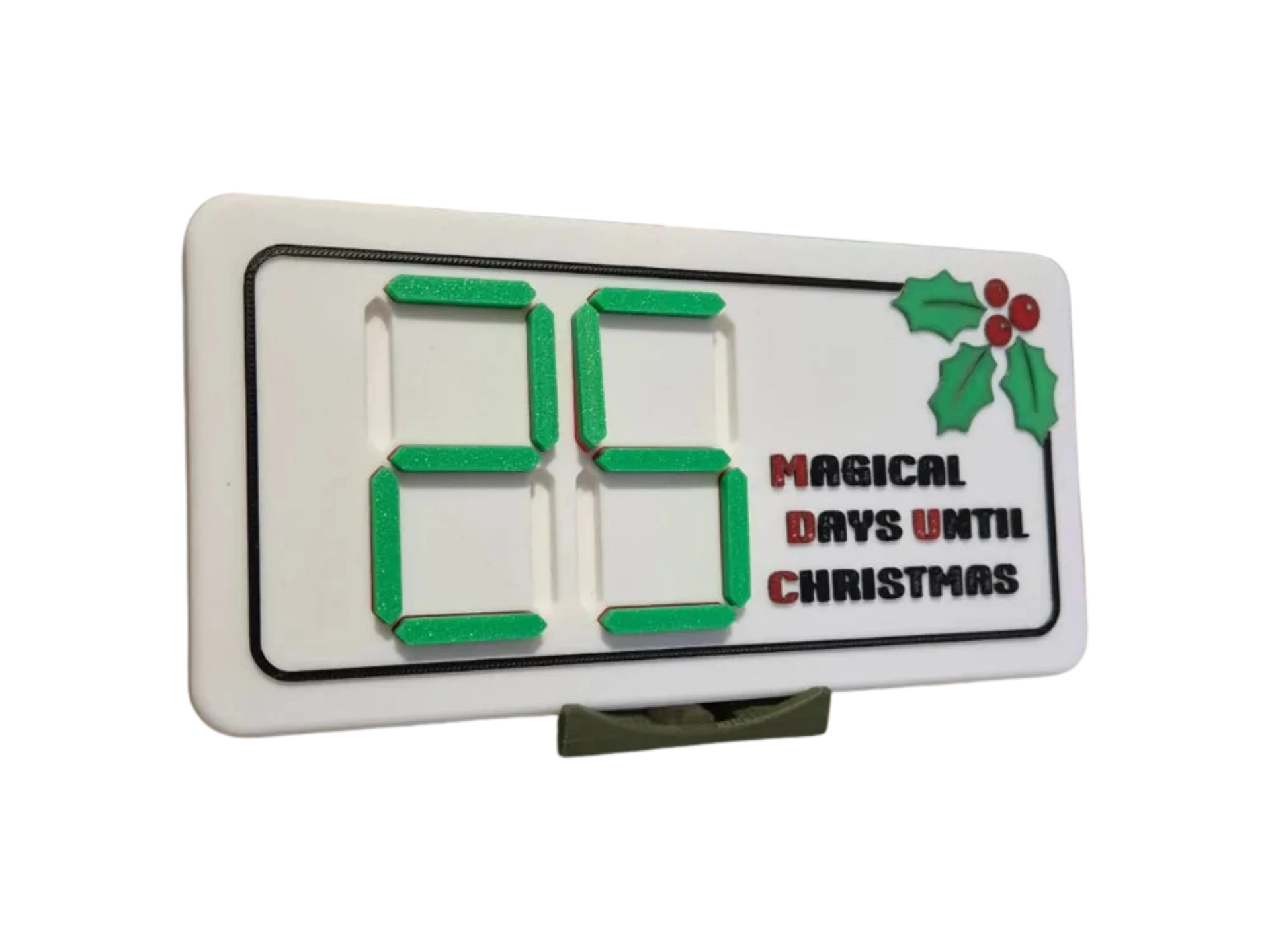 Christmas digital countdown with stand