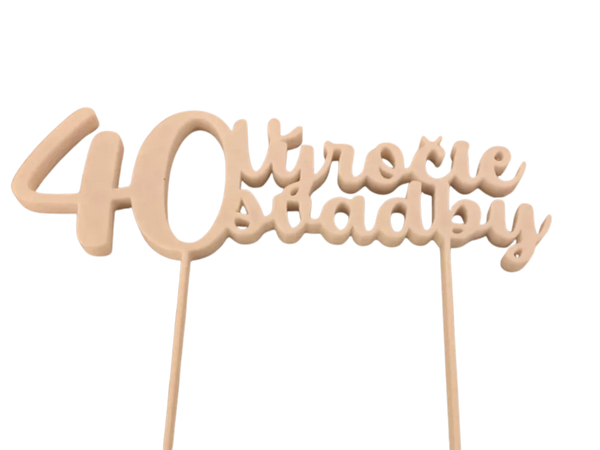 40th wedding anniversary cake topper