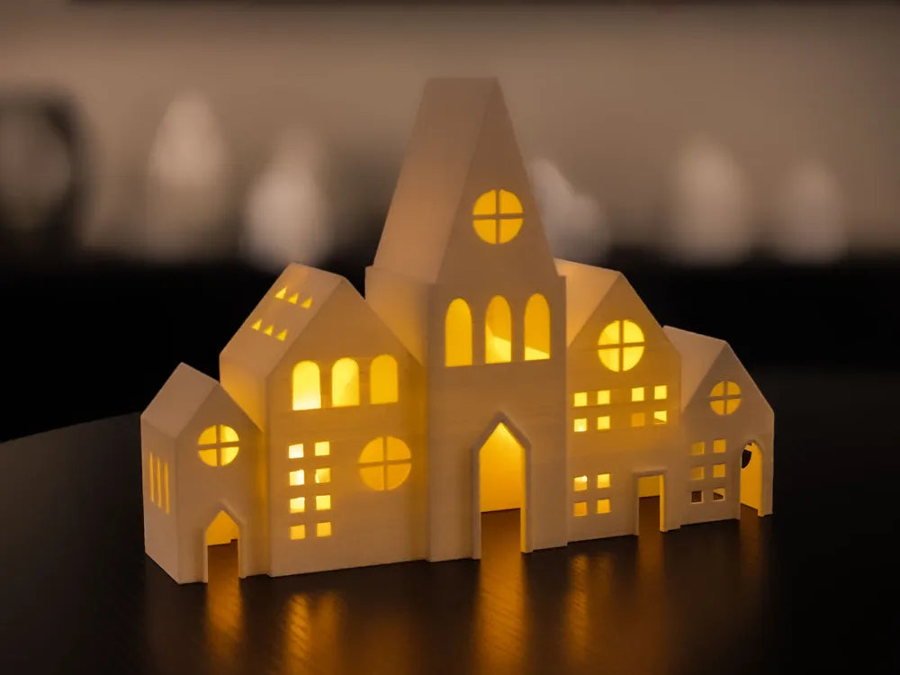 Christmas house LED tealight decoration tealight holder 2