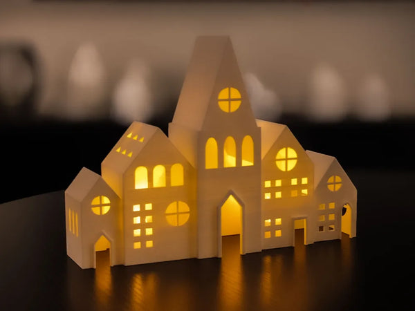 Christmas house LED tealight decoration tealight holder 2