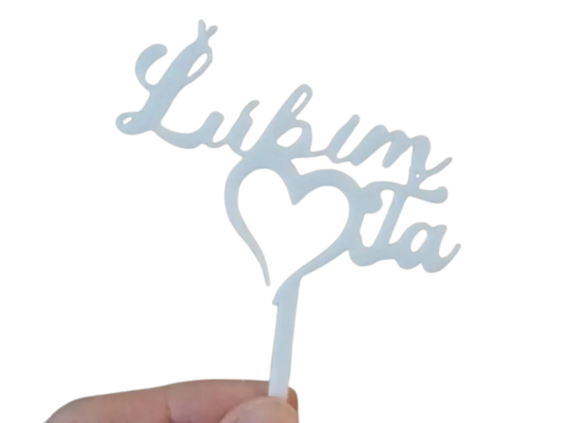 I love you in Slovak language cake topper