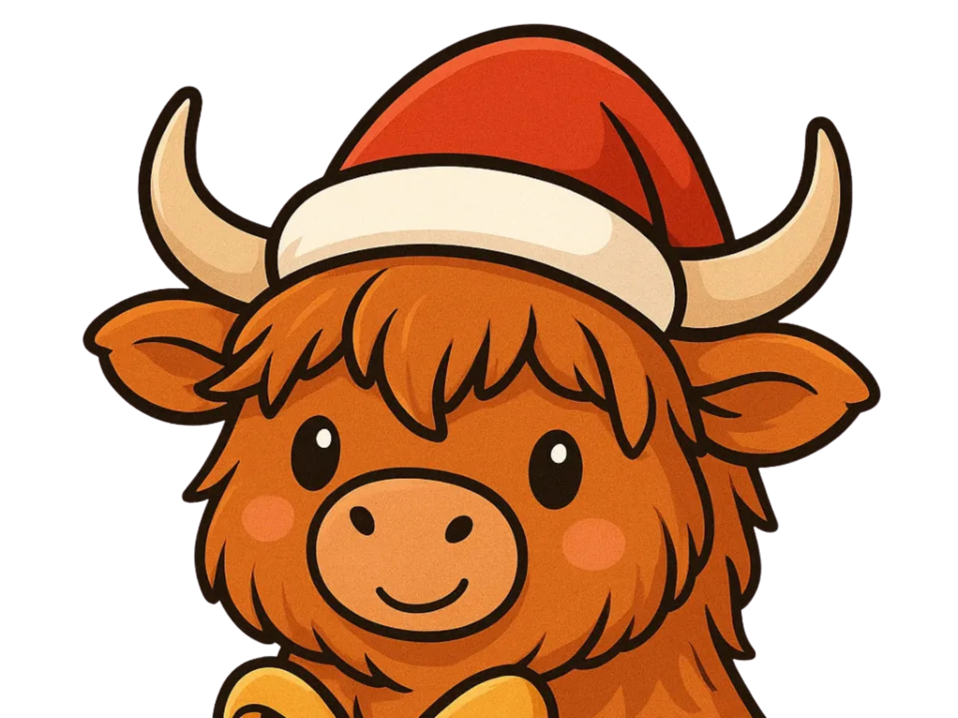 Highland Cow Christmas Light Box