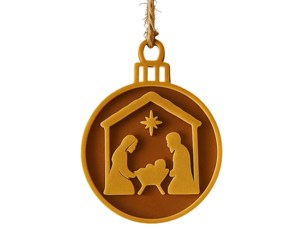 Nativity Scene Christmas Ornament
