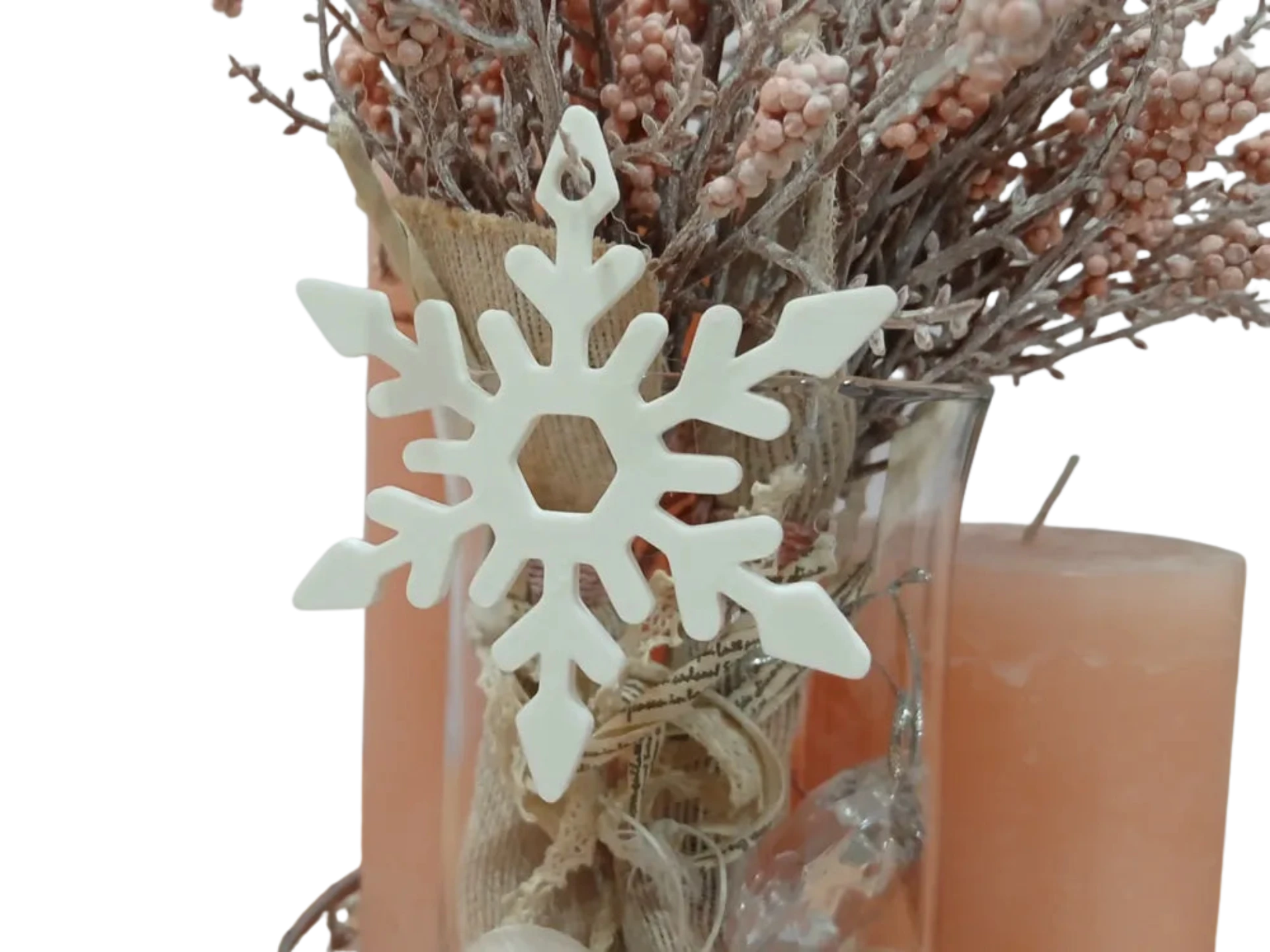 Minimalist 3D Snowflake