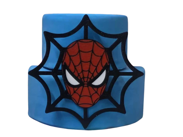 Floating topper Spider man web head
