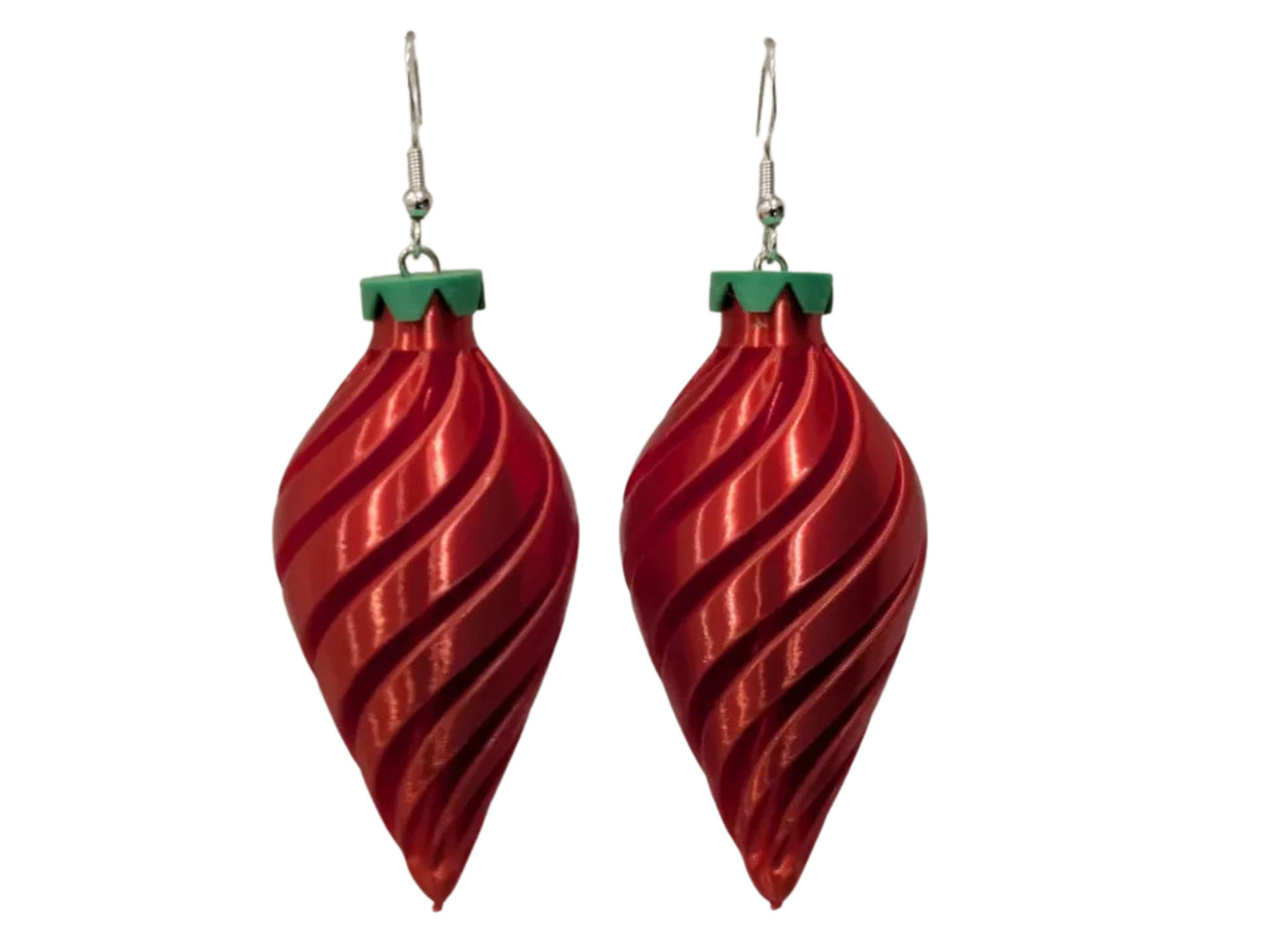 Christmas Ornament Earrings Remixed