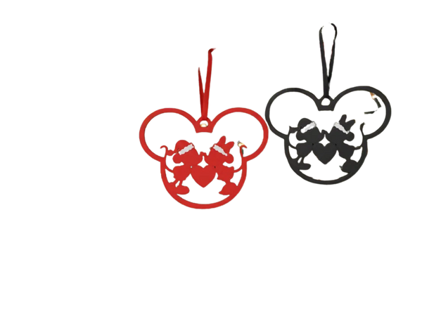 Christmas Decoration – Mickey & Minnie with Heart