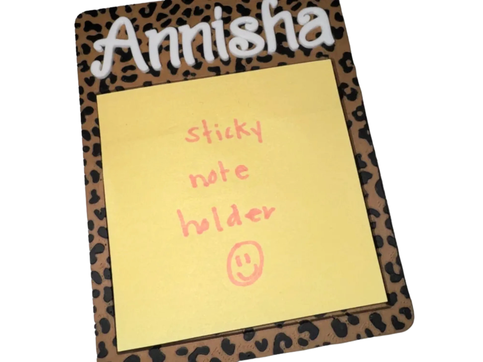 Leopard Sticky Note Holder