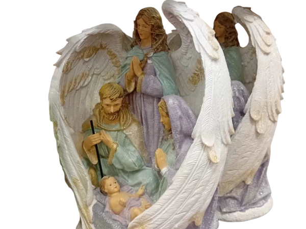 Nativity Scene with Guardian Angel