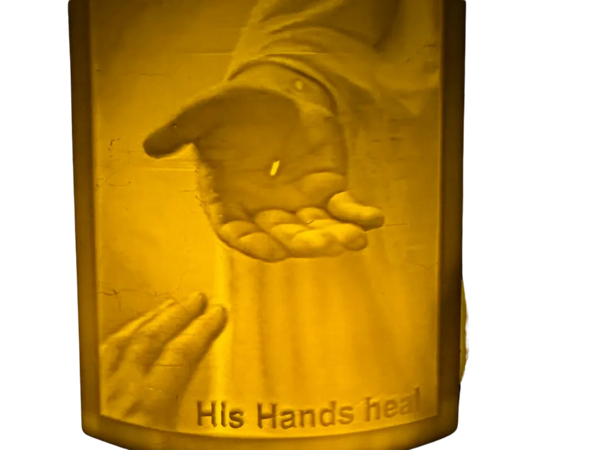His Hands Heal lithophane