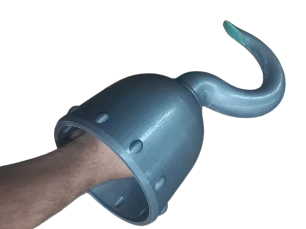 Wearable Pirate Hook (Easy printable prop) Remixed