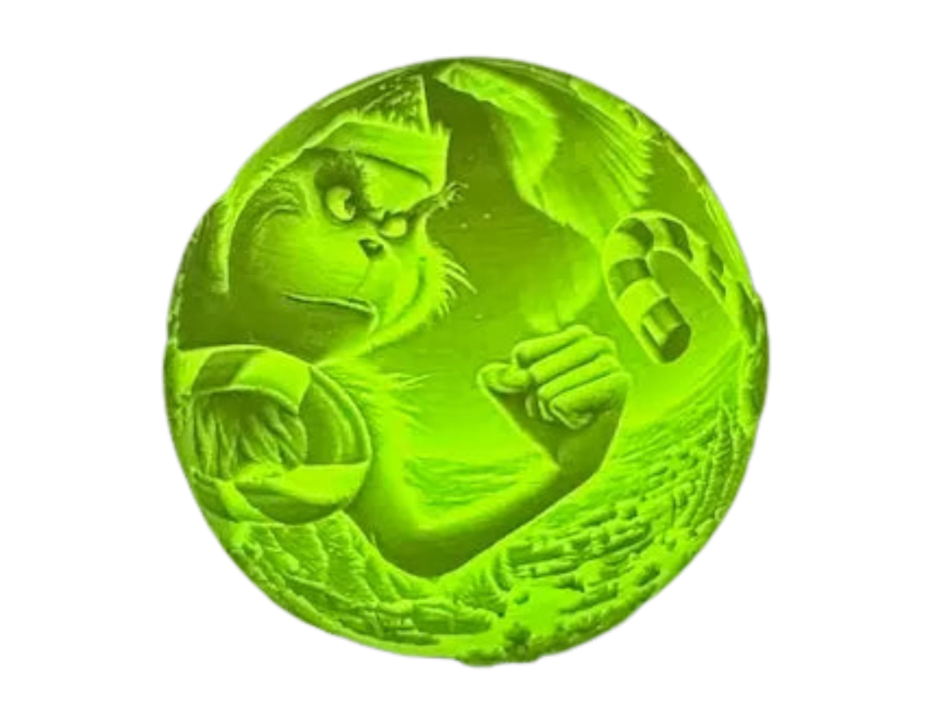 SantavsGrinch TeaLight Colored Base PrintbyObject Remixed