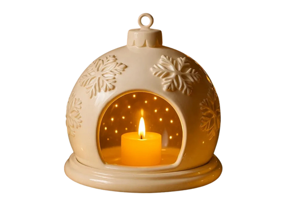 Candle Snowflake Dome – Winter Christmas Ornament