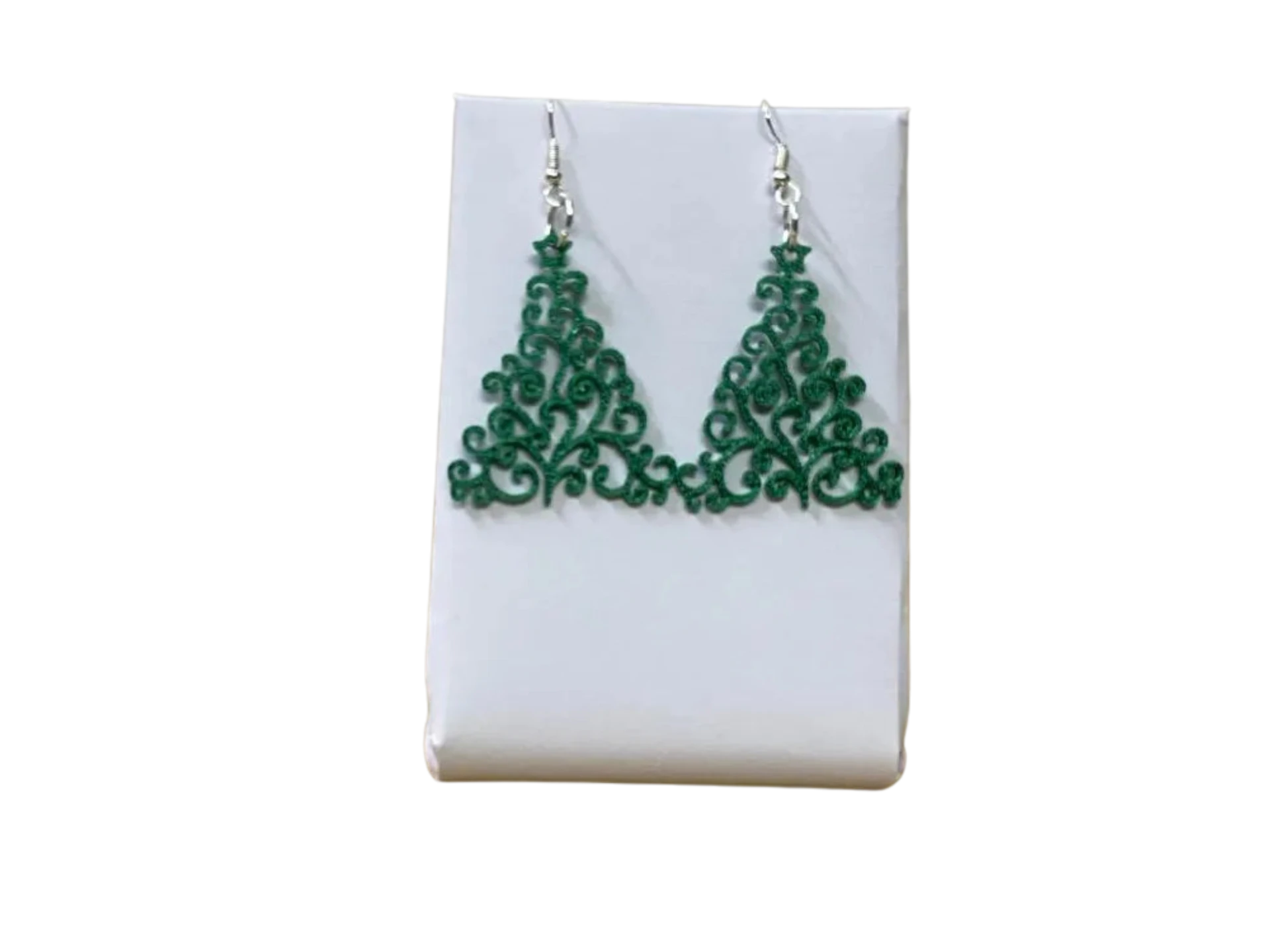 Christmas tree earrings