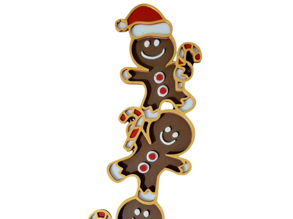 Stacked Gingerbread Trio
