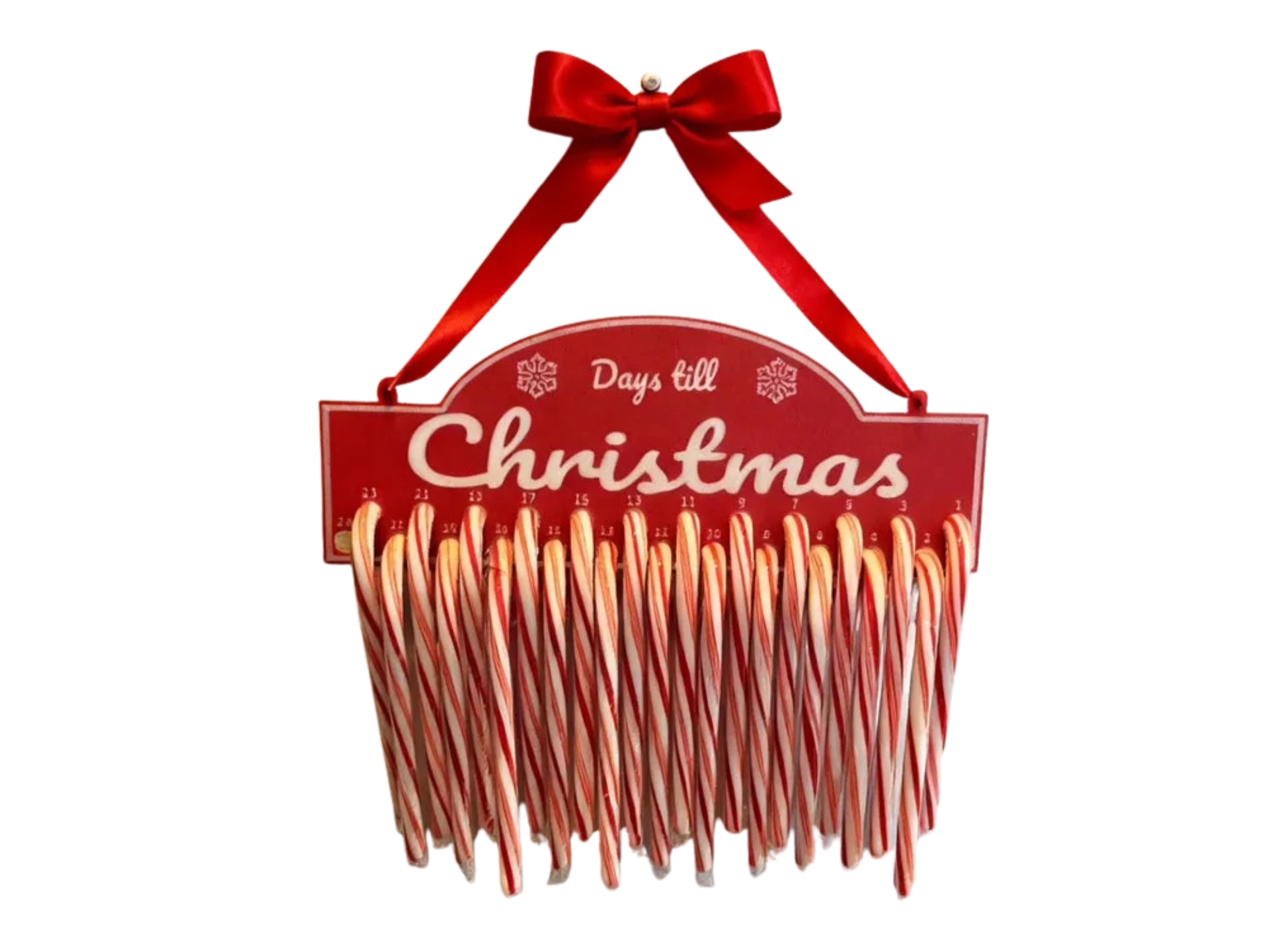 Christmas Candy Cane Advent Countdown