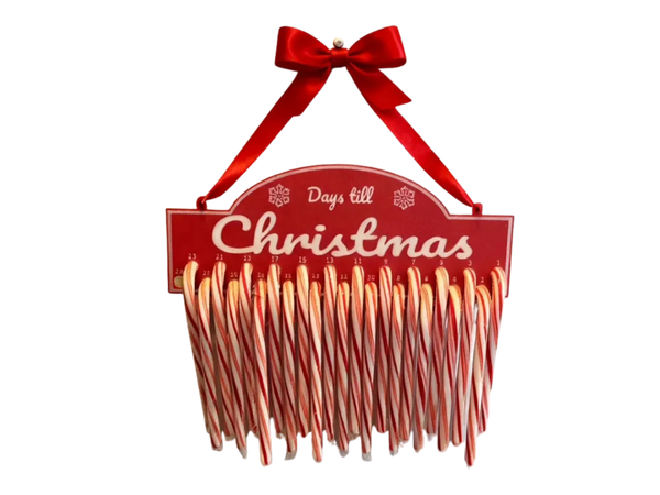 Christmas Candy Cane Advent Countdown