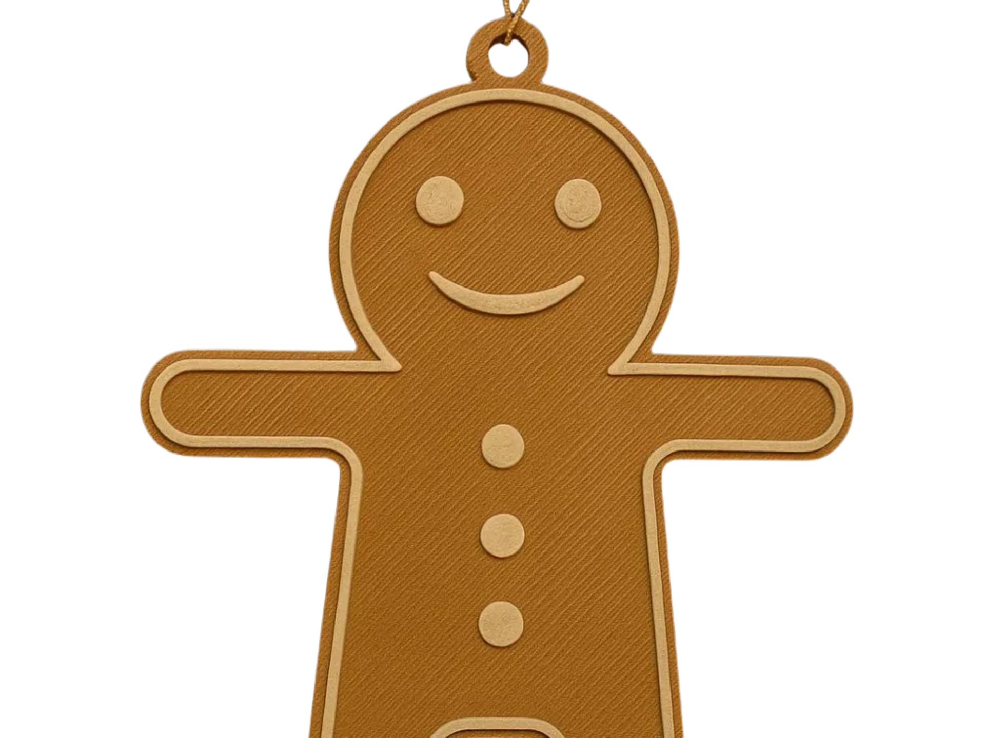 Gingerbread Man Christmas Ornament