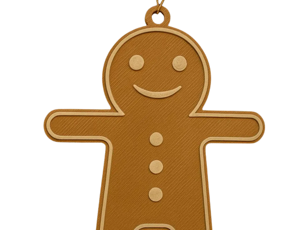Gingerbread Man Christmas Ornament