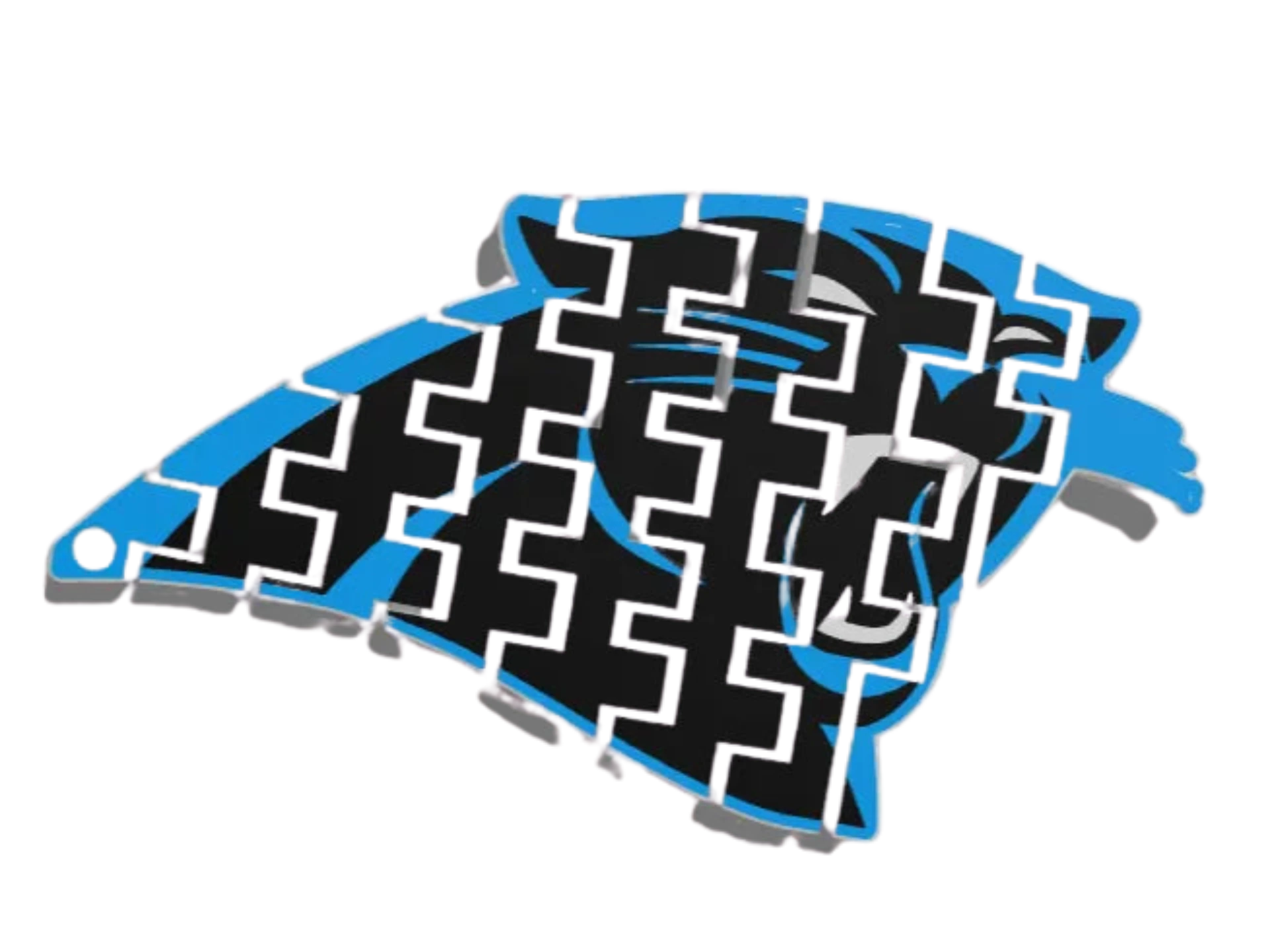 Carolina Panthers flexi keychain