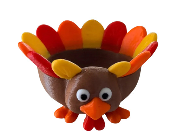Turkey Bowl for Candy, Flowers, Candles, etc
