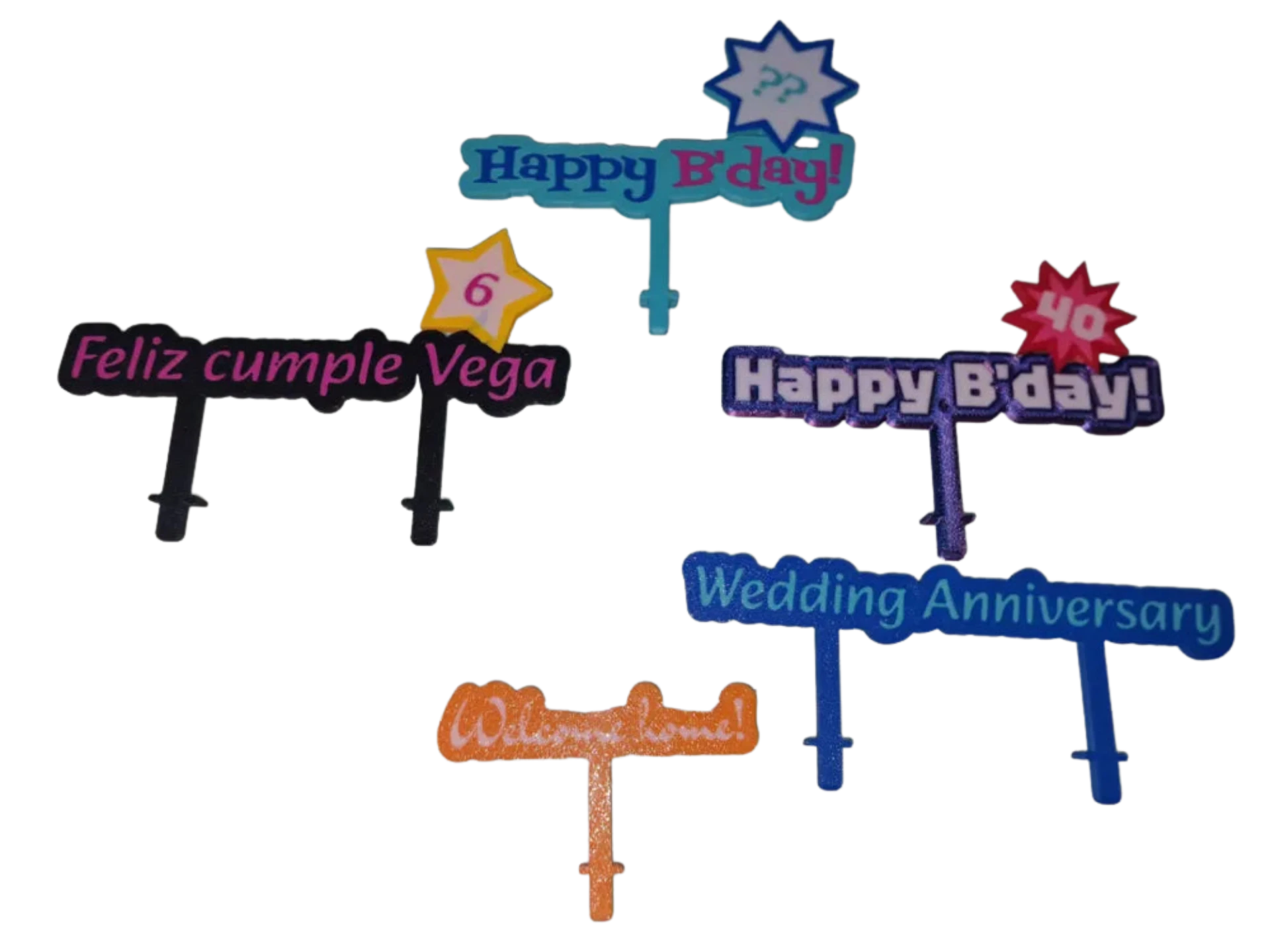 Happy Birthday topper & more (custom)